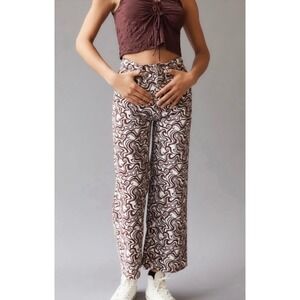 BDG Urban Outfitters Brown Swirl‎ High & Wide Leg Pants Women's Size 29